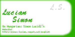 lucian simon business card